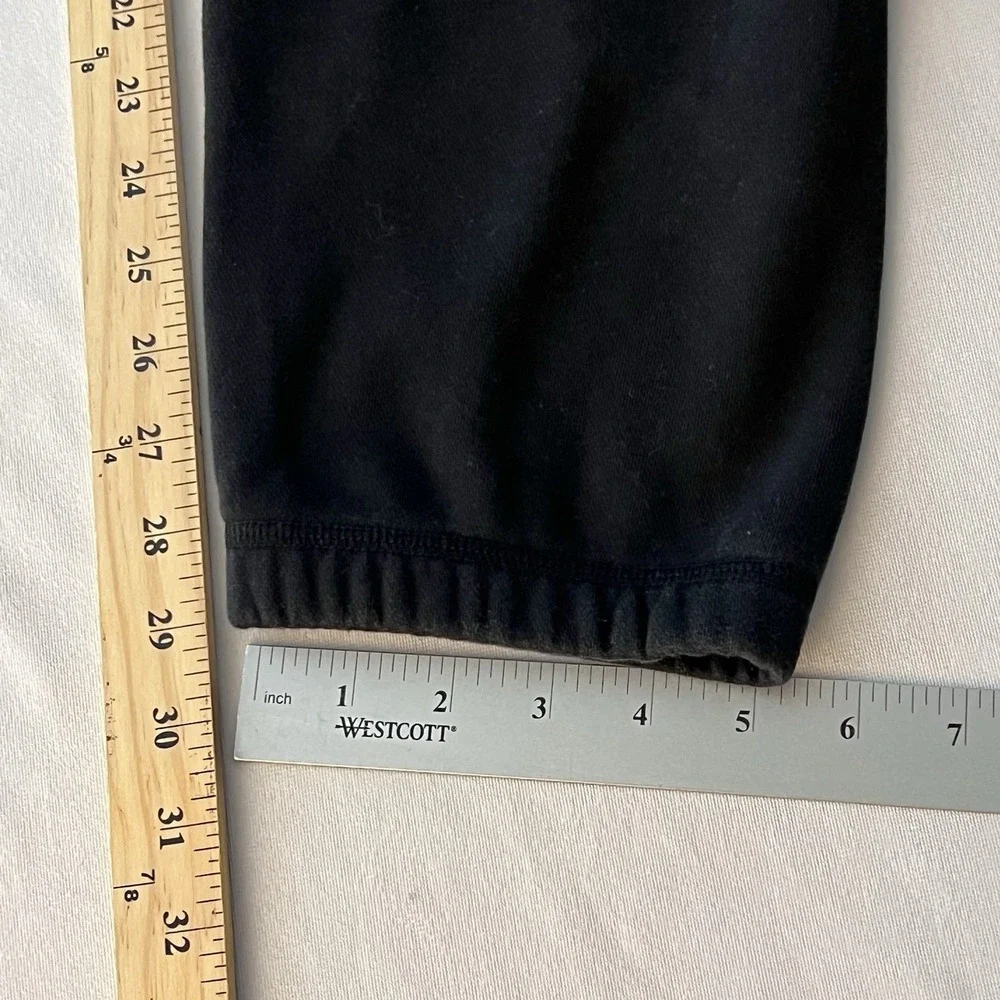 FIGS Jogger Sweatpants Men Black Drawstring Fleece Stretch Pants Size XL‎